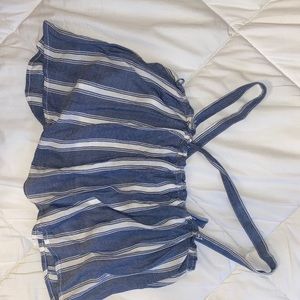 Matching blue and white set